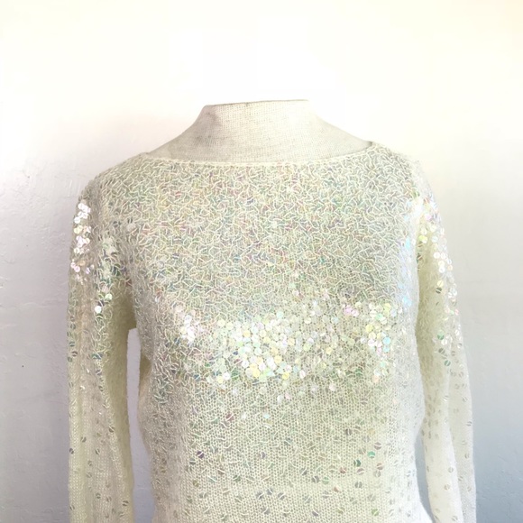 Laundry by Shelli Segal: Knit Sweater With Sequins - Picture 3 of 7